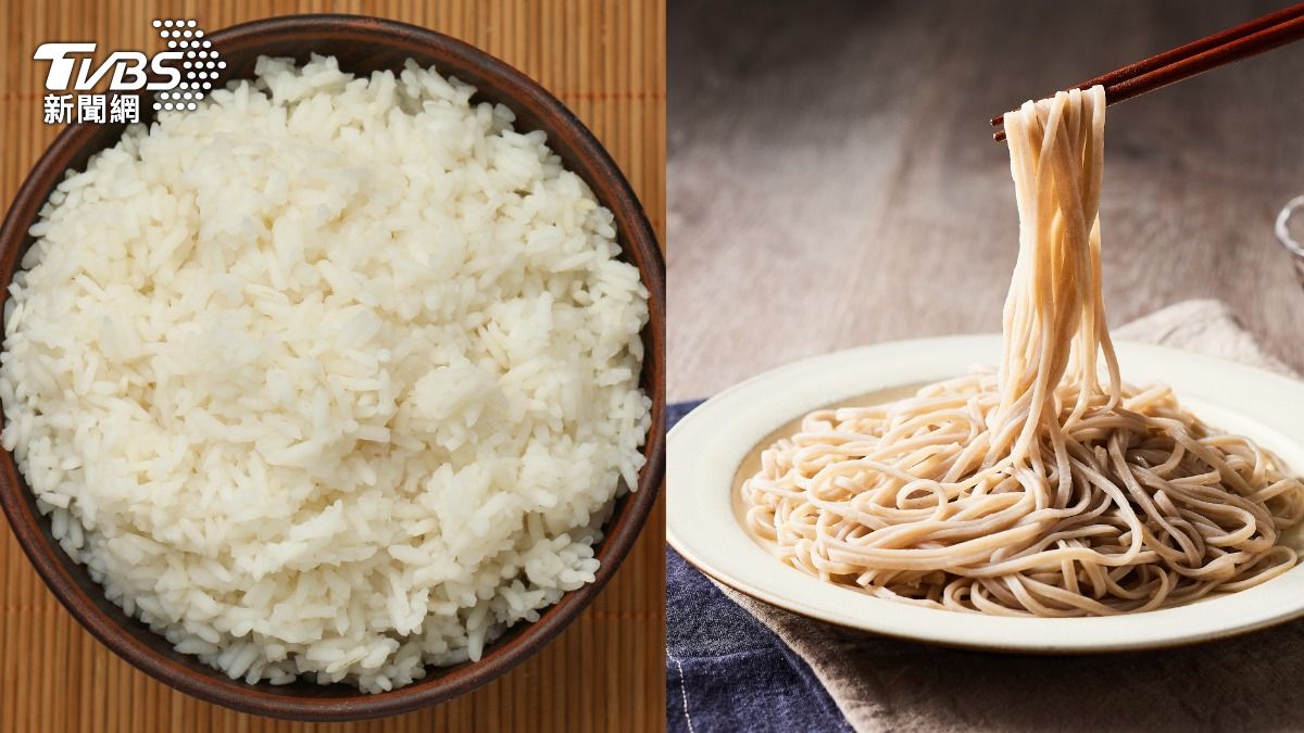 白飯與麵條為台灣人常見主食。（示意圖／shutterstock 達志影像）