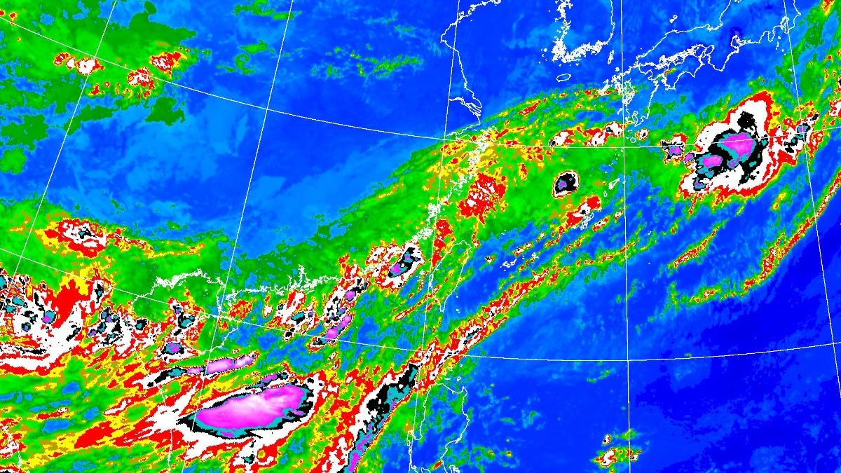 今天整體天氣仍然不穩定。（圖／氣象署）