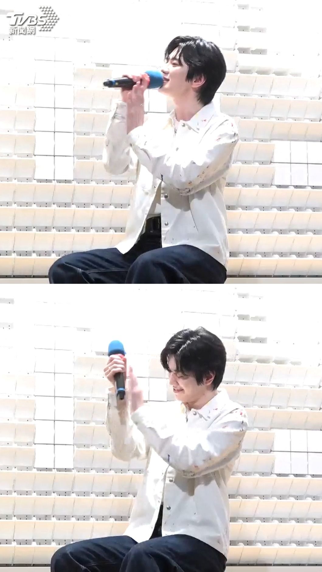 李成種當場模仿《黑暗榮耀》金句「涎鎮啊！」。（圖／黃城碩攝）