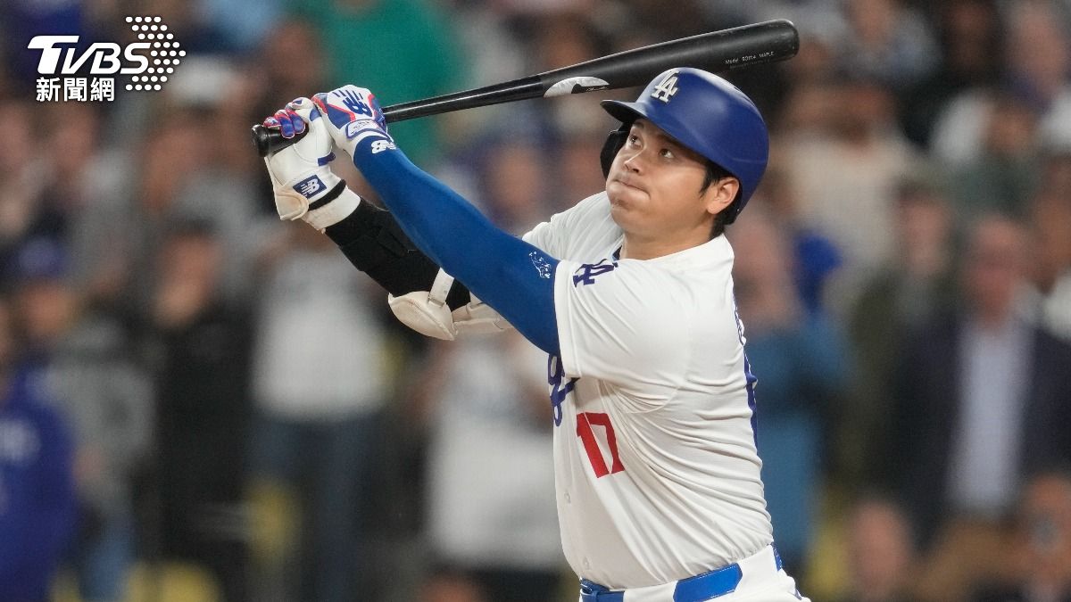 大谷翔平今（27）日上演猛打賞，幫助道奇以7：2逆轉勝教士。（圖／達志影像美聯社）