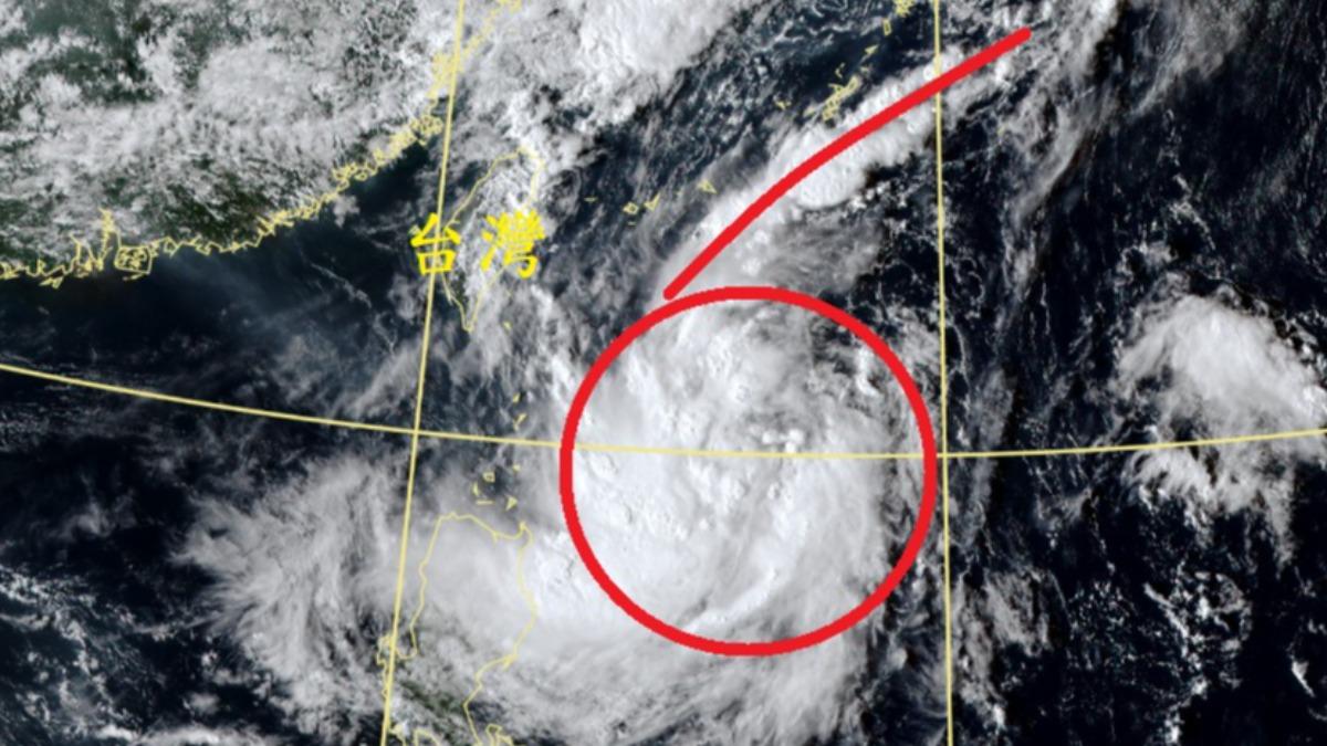 台灣東方出現6字形　鄭明典：颱風與東北季風發生共伴