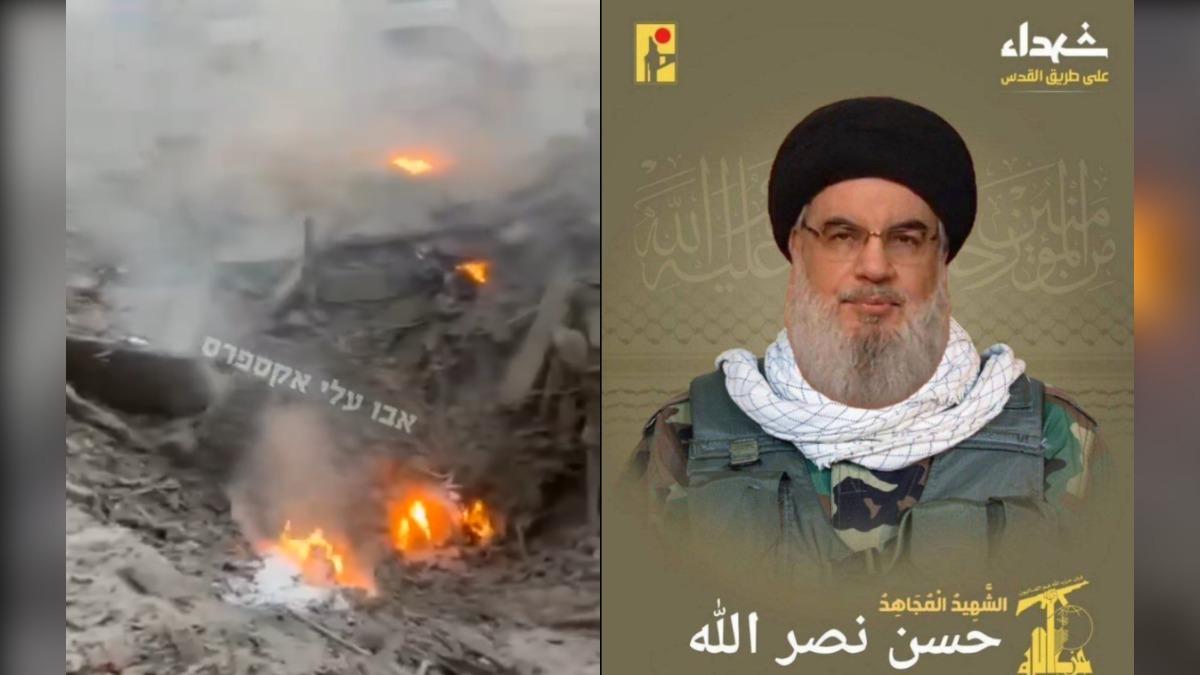 「真主黨」領袖納斯拉勒（Hassan Nasrallah）遭暗殺，外媒指未來72小時衝突關鍵。（圖／翻攝自 X@DrEliDavid）