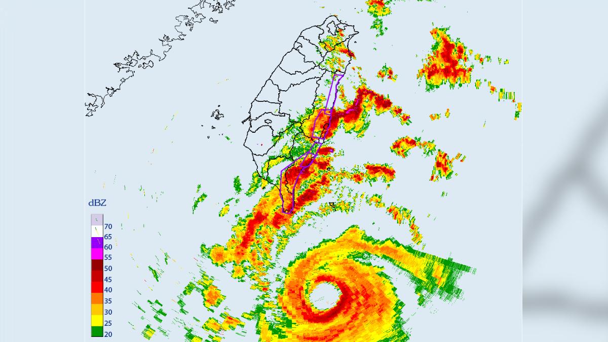 中度颱風山陀兒預估在周三上半天登陸。（圖／氣象署）