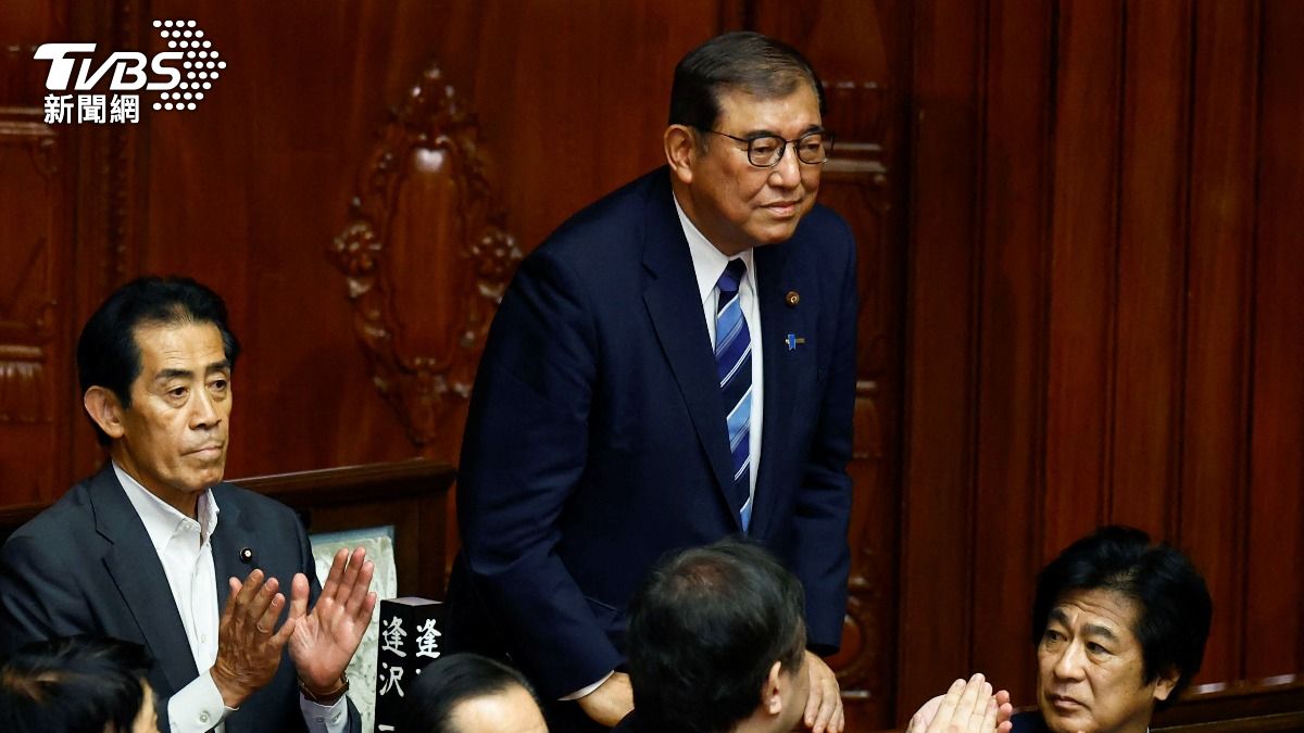 日本自民黨總裁石破茂當選第102任首相。（圖／達志影像路透社）