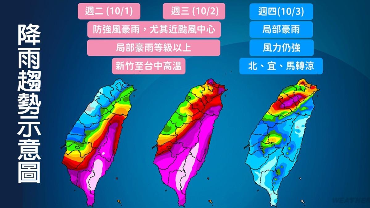 強颱山陀兒將登陸南台灣，各地嚴防狂風暴雨（圖／TVBS）