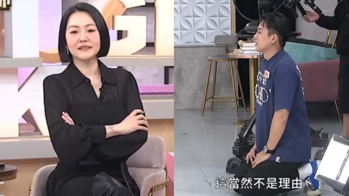 小S氣炸，李唯楓下跪道歉。（圖／翻攝小姐不熙娣YouTube）