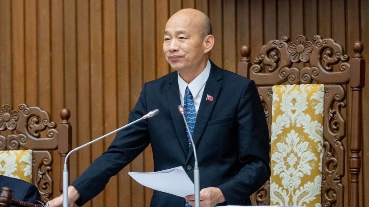 韓國瑜作東「朝野和解飯」受到山陀兒影響延期。（圖／翻攝自@韓國瑜　臉書）