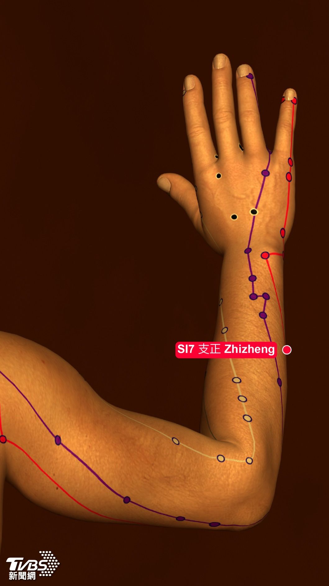 支正穴。（示意圖／shutterstock 達志影像）