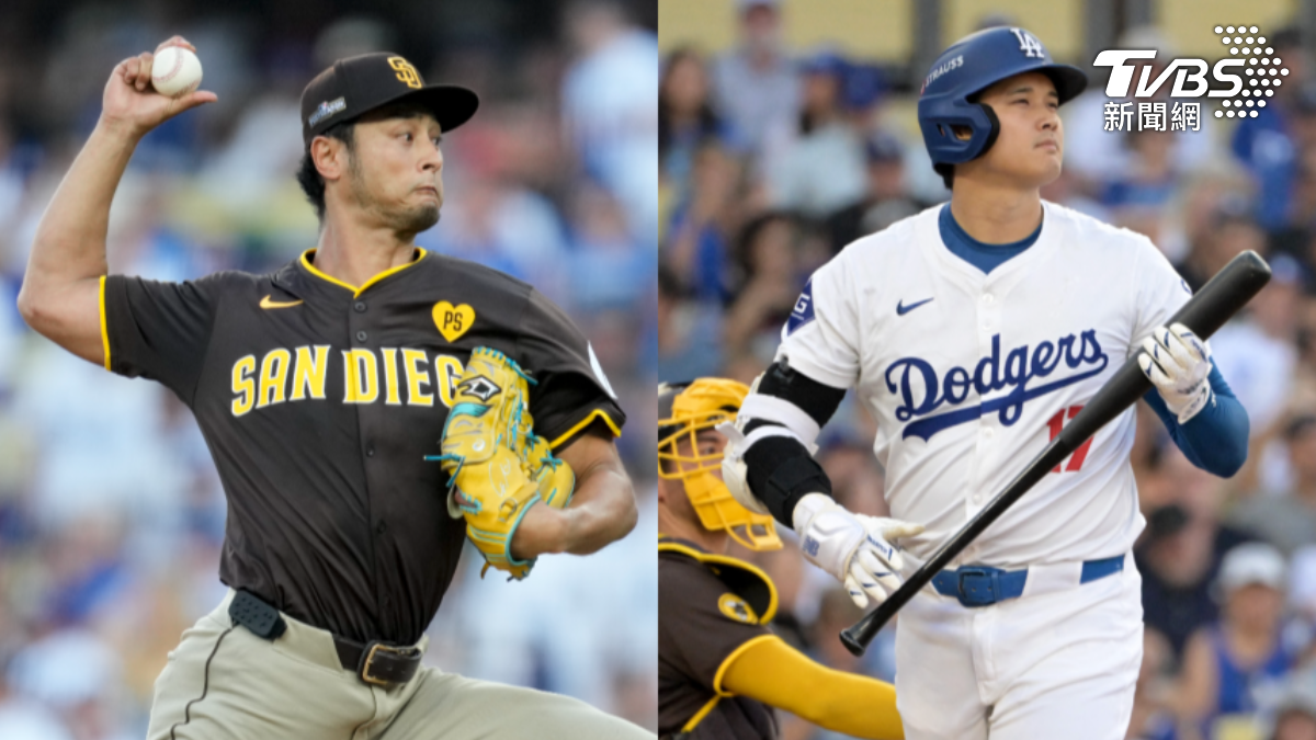 達比修有（圖左）登板對決大谷翔平（右），2位日本名將的正面交鋒也成為焦點。(圖／達志影像美聯社、路透社)