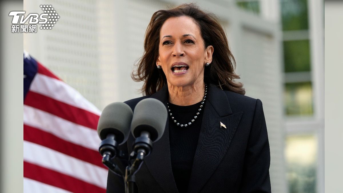 美國民主黨總統候選人賀錦麗（Kamala Harris）。（圖／達志影像美聯社）