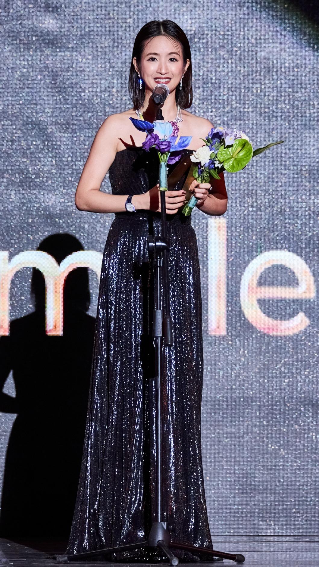 林依晨在眾多亞洲優秀女演員中拿下「最佳女主角獎」。（圖／Busan International Film Festival提供）