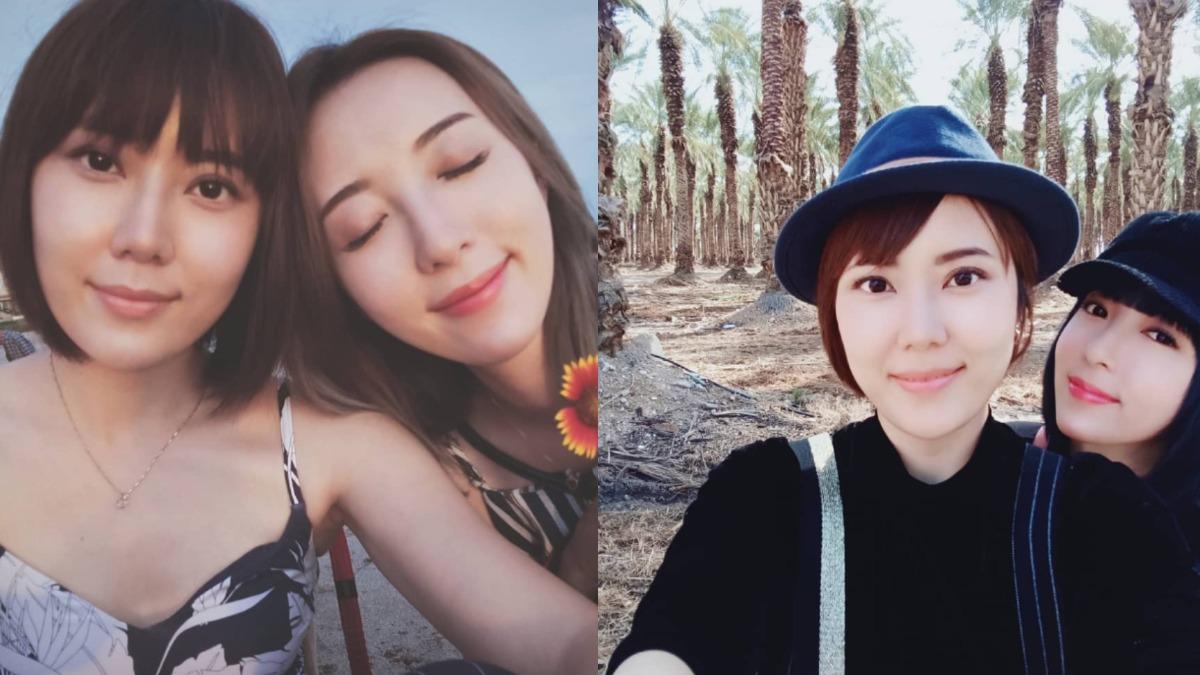 蔡函岑（左）和胞妹五熊（蔡頤榛）一起闖蕩演藝圈。（圖／翻攝自hanchen_1224 IG）