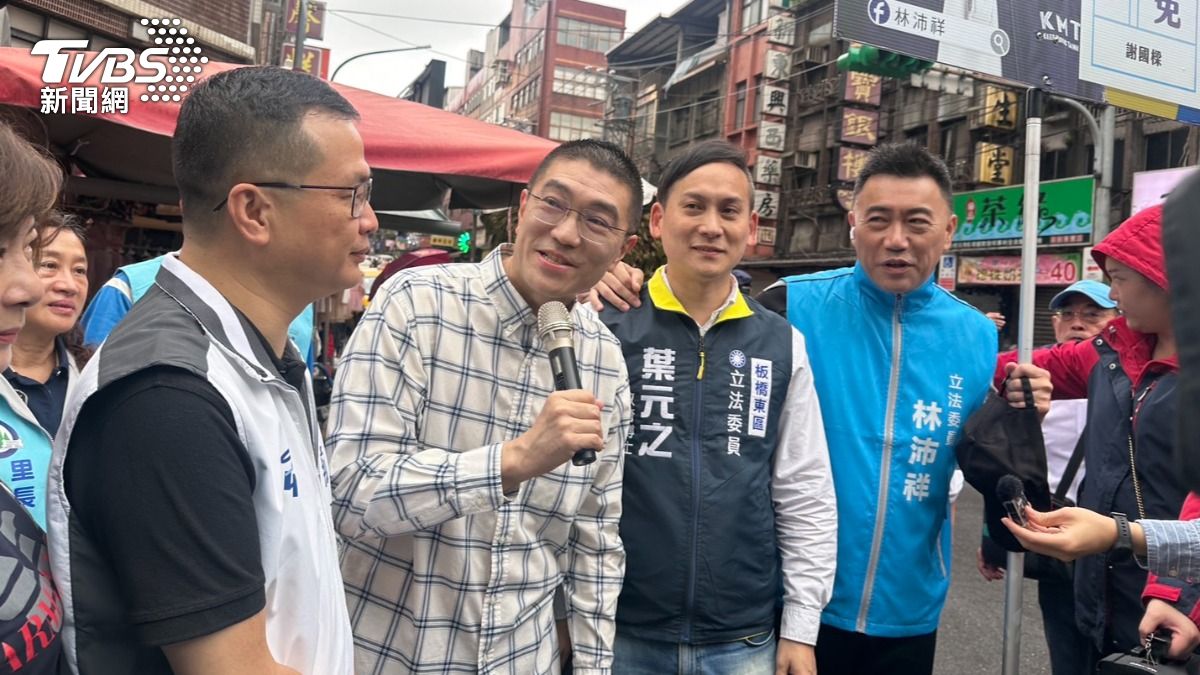 基隆市長謝國樑今（12）日行程滿檔，為固樑做最後衝刺。（圖／林茜妤攝）