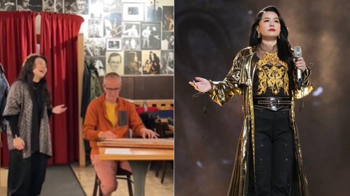 女星龔琳娜與老公重遊舊地演出同時宣布離婚。（圖／翻攝龔琳娜微博）