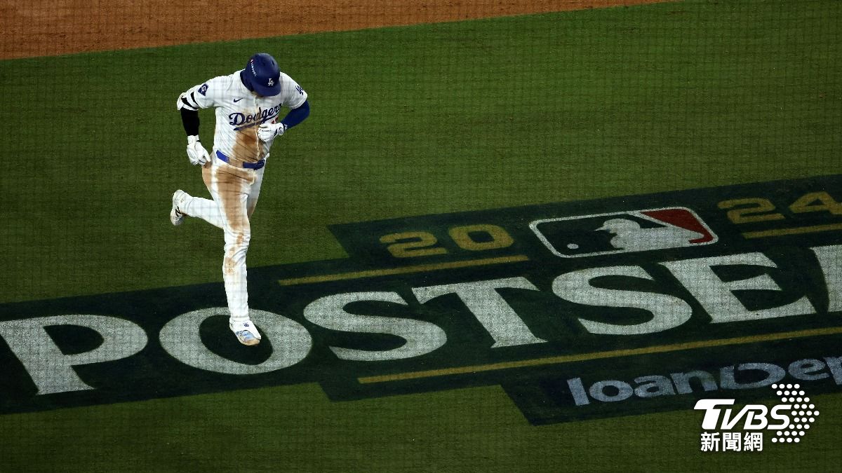 大谷翔平生涯首次打進MLB季後賽，帶動電視轉播收視率。（圖／達志影像路透社）