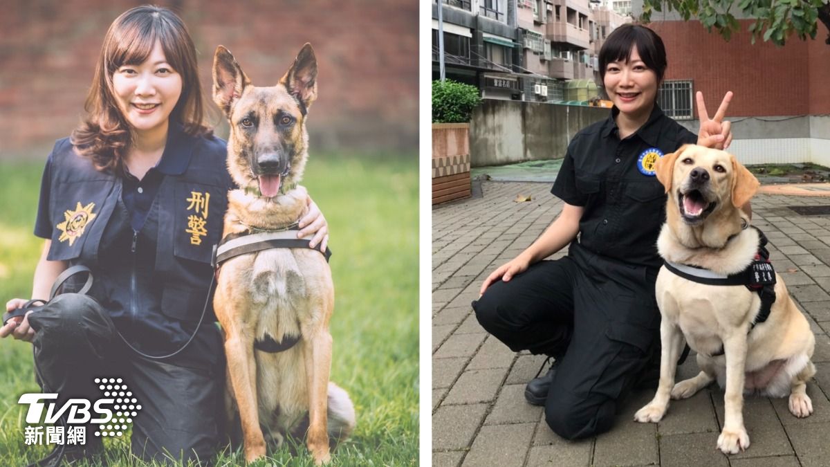 台中警犬隊首任隊長陳玉梅。（圖／TVBS）