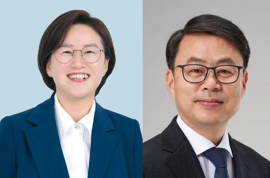 鄭惠曔、朴弘培（右）兩位接連質詢金珠英。（圖／翻攝自namuwiki）