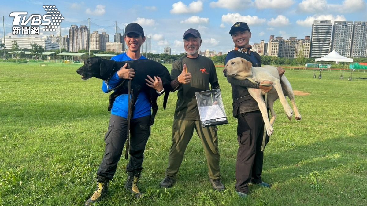 搜救犬通過IRO國際認證。（圖／TVBS）