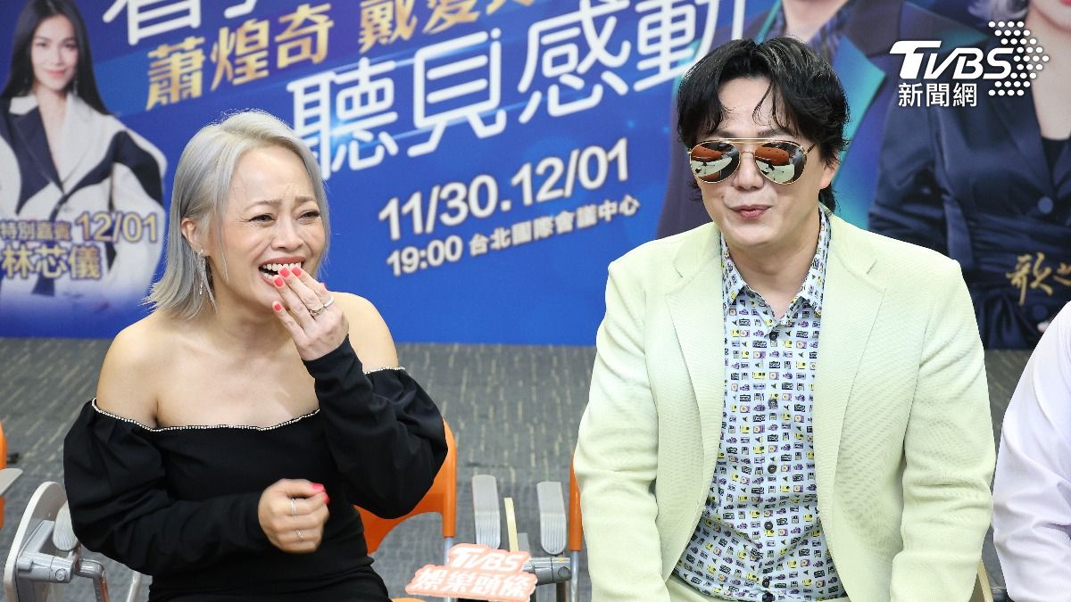 蕭煌奇妙語如珠，讓戴愛玲難以招架。（圖／張哲鳴攝）