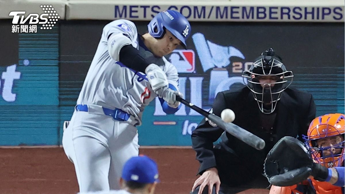 洛杉磯道奇日籍球星大谷翔平首局敲出全壘打。（圖／達志影像美聯社）