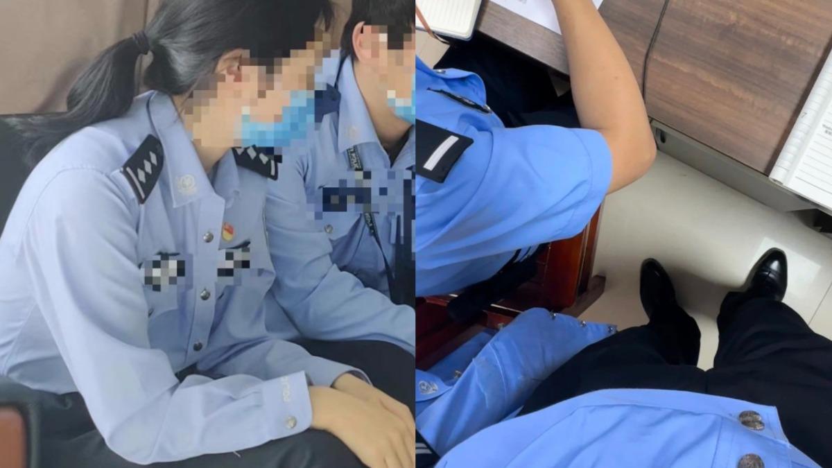 一名疑似中國大陸男警的網友上傳多段私密影片。（圖／翻攝自X）