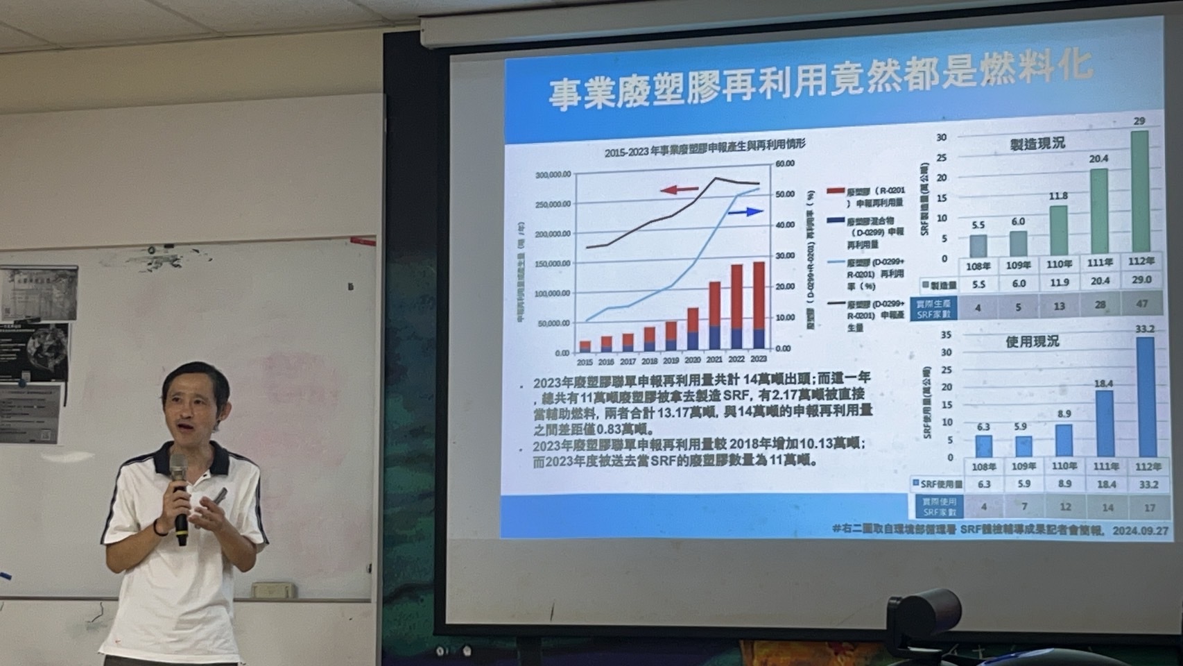 看守台灣協會呼籲應從源頭減廢，莫再建焚化爐。（圖／中央社）