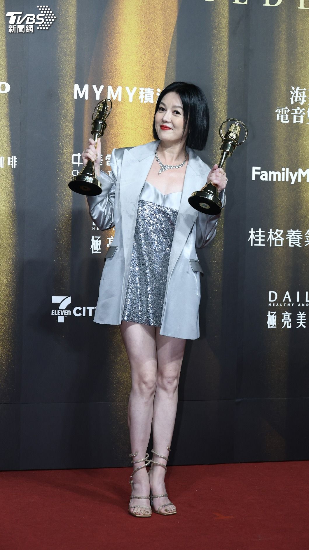 苗可麗連兩天得獎。（圖／TVBS娛樂組攝）