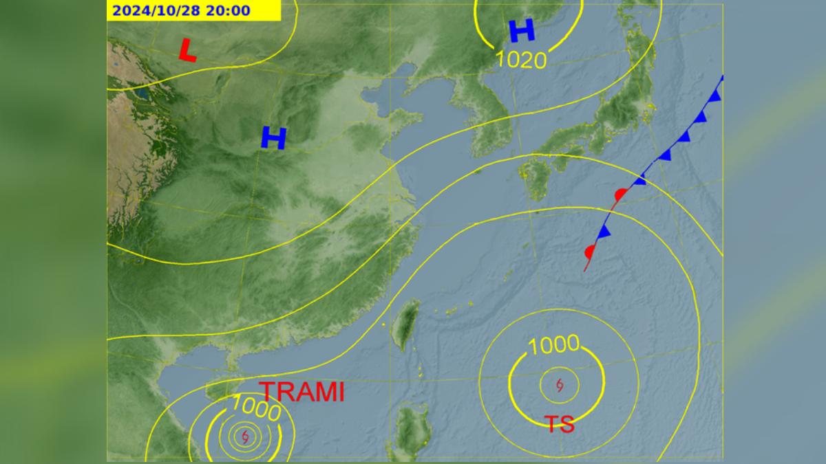 天氣風險公司分析師歐宗學表示，下周一東北季風影響，北部、東北部溫度又下降。（圖／氣象署）