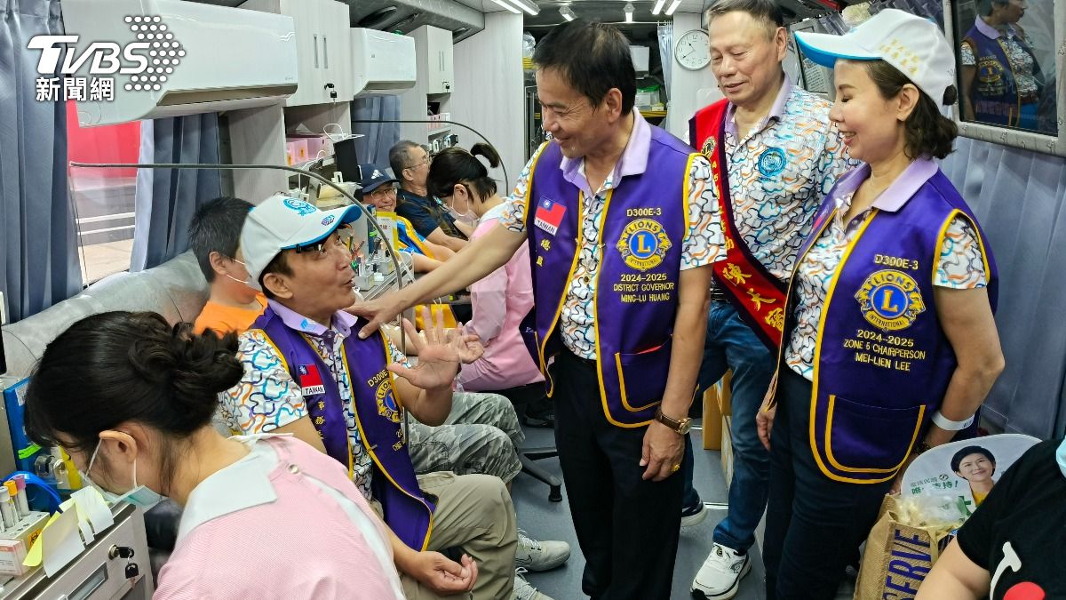 國際獅子會300E-3區協辦的大型捐血活動。（圖／林雅婷攝）