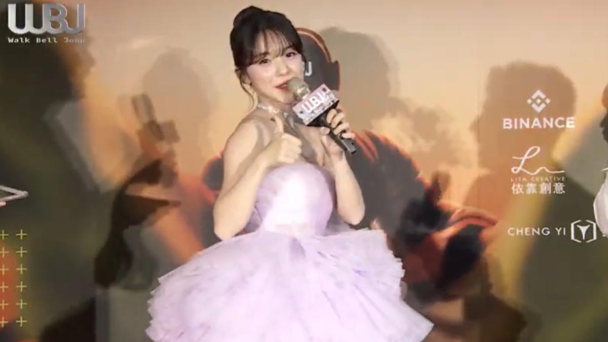 李多慧現場大跳三振舞。(圖/翻攝自走鐘獎直播YT)