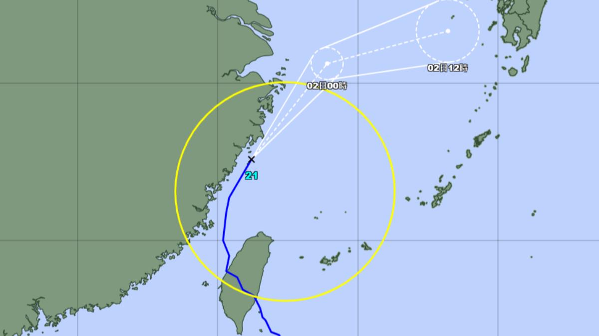 康芮颱風轉往日本，氣象廳估恐現「警報級大雨」。（圖／翻攝自日本氣象廳）