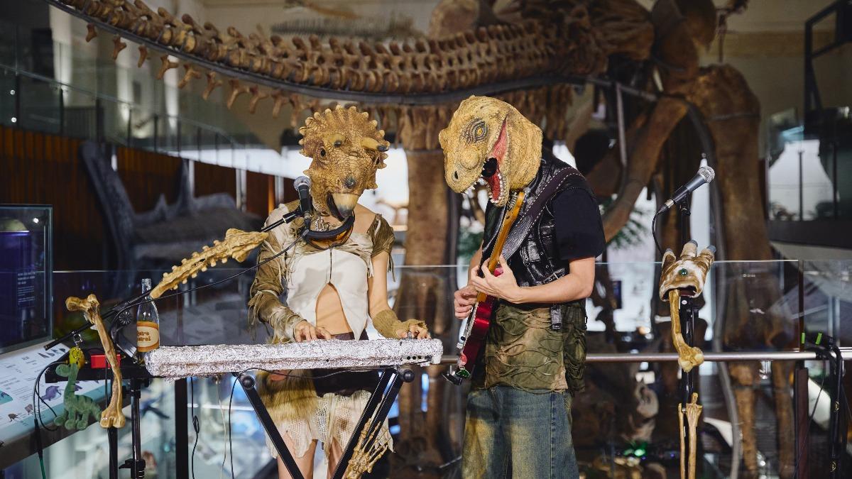 暴龍和三角龍常因飲食習慣吵架，坦言會鬧到兩敗俱傷。（圖／好多音樂提供）