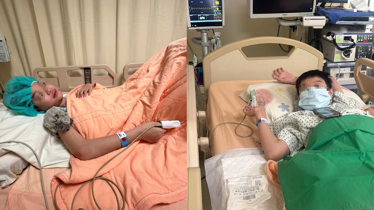 曾瑞珊愛兒患有短腸癌，在5月接受手術仍在康復中。（圖／翻攝自龍媽日記臉書）