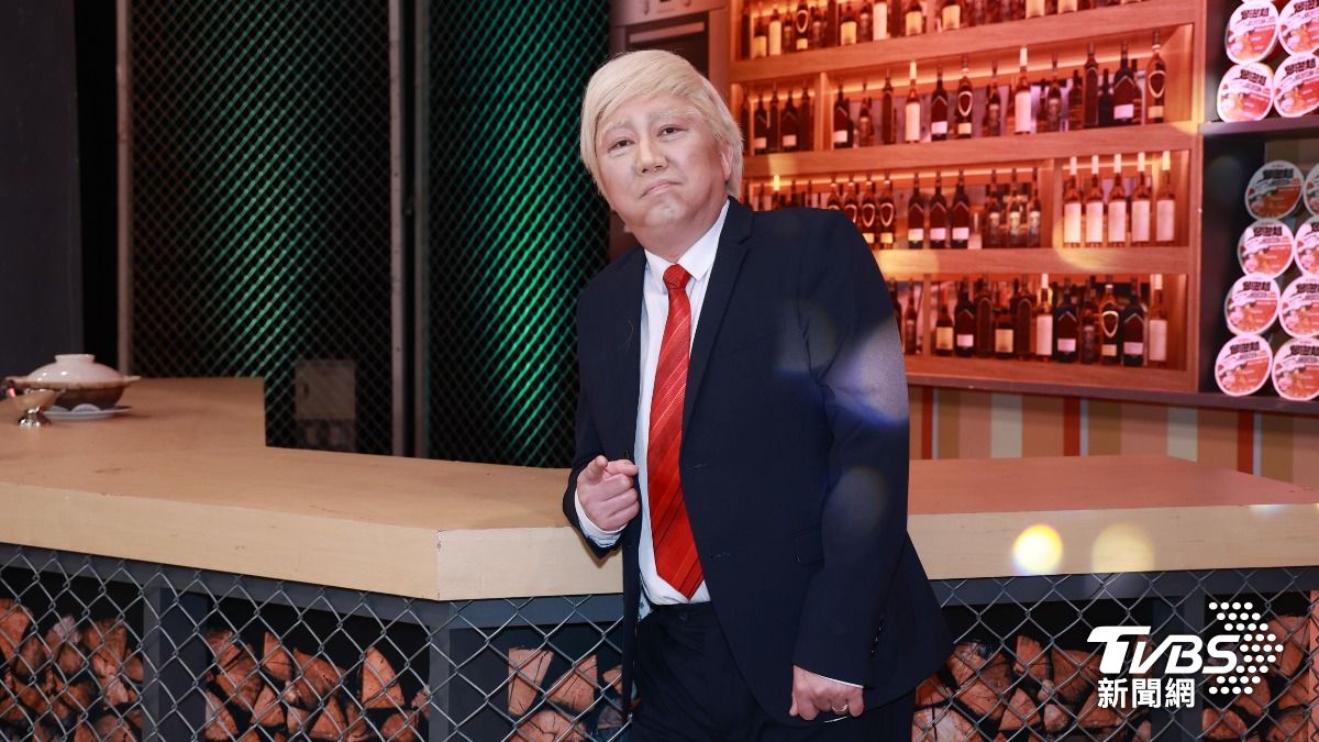 趙正平之前在節目中扮成川普。（圖／趙世平攝）