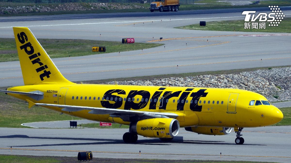 美國廉價航空公司精神航空Spirit Airlines。（圖／達志影像美聯社）