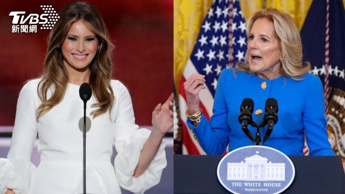 梅蘭妮亞（Melania Trump）與吉兒（Jill Biden）。（圖／達志影像美聯社）