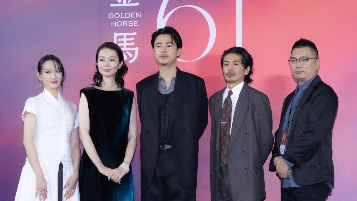 左起為主演本片的李杏、中村映里子、成田凌、森田剛與監製廚子健介。（圖／讀者提供）