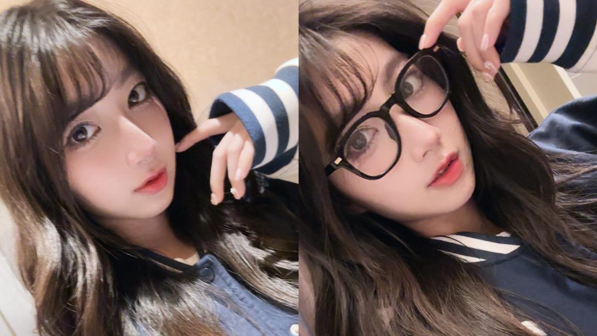 一粒在Threads曬出3張自拍照,戴上眼鏡的模樣讓網友差點認不出。(圖/翻攝自一粒Threads)