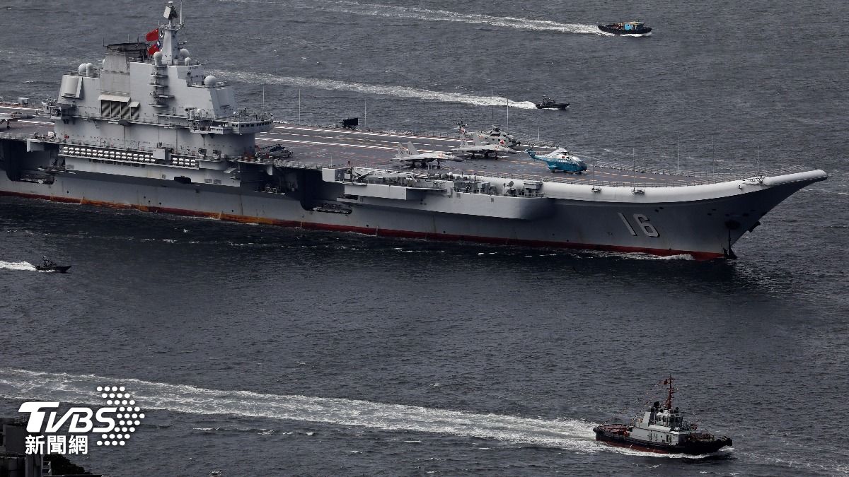 中國航空母艦「遼寧號」。（圖／達志影像美聯社）