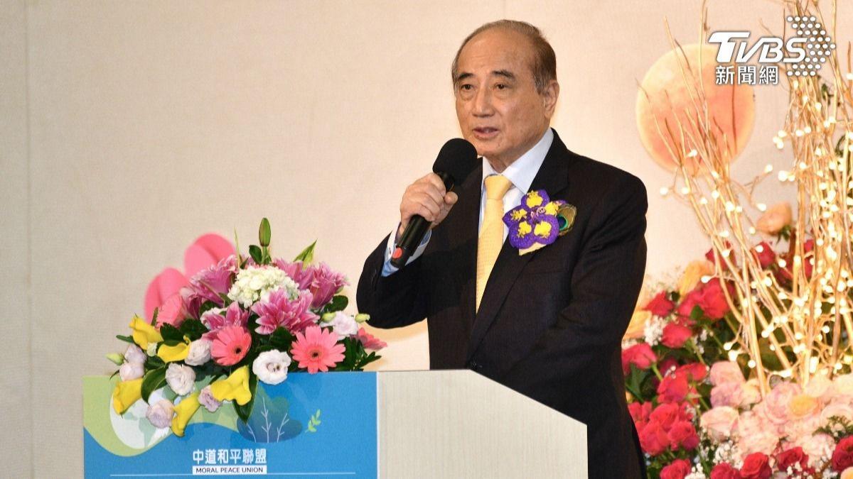 前立法院長王金平今天發表兩岸新論述。（圖／胡瑞麒攝）
