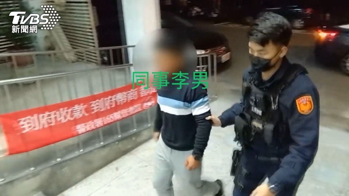 李男揮拳打傷林男，林男則持酒瓶反擊。（圖／TVBS）