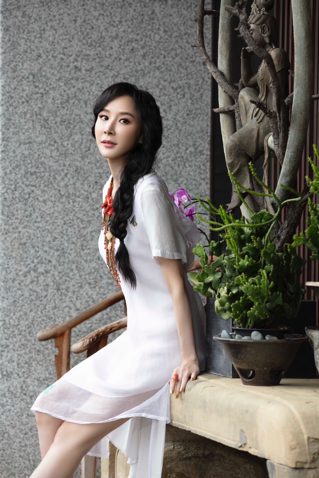 蕭薔分享和宏願大千世界奇妙緣分。（圖／珍世美學慈善基金會提供）