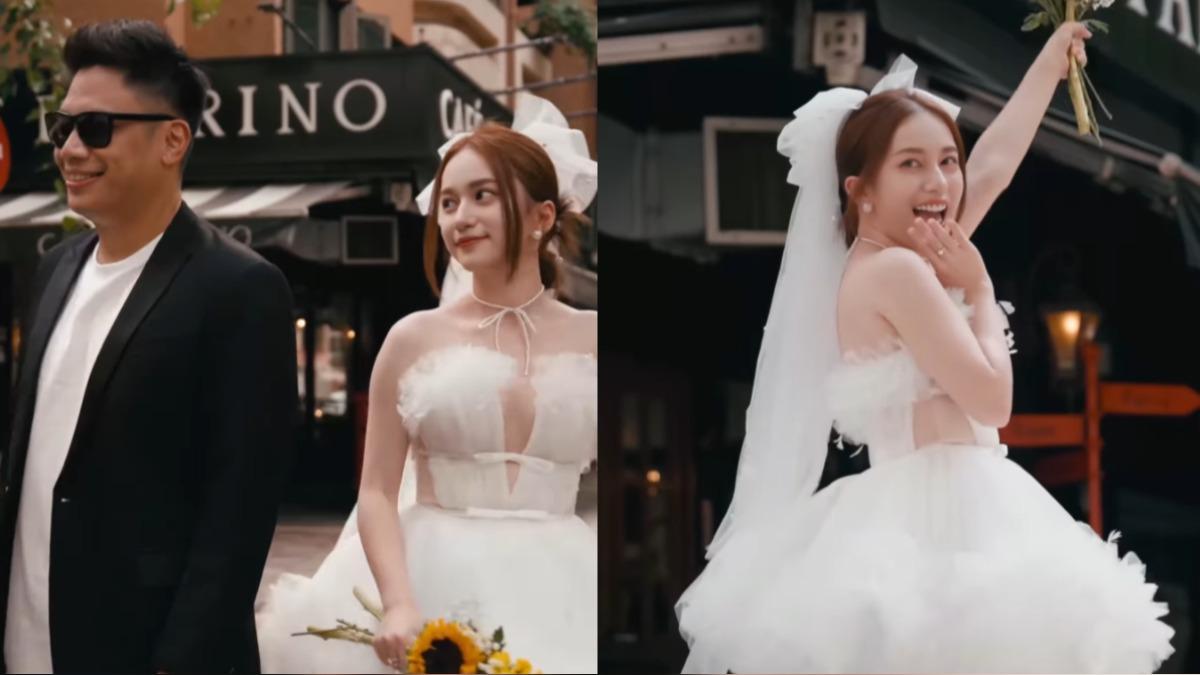 Lucy曝光四套絕美婚紗。（圖／翻攝自Lucy IG）