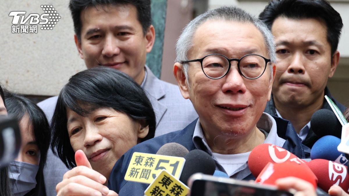 柯文哲交保44小時遭撤銷。（圖／潘建樺攝）
