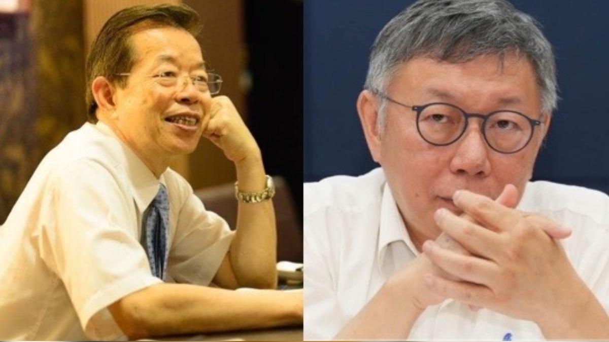 謝長廷發聲，稱柯文哲「收賄的證據確實薄弱了一點」。（圖／翻攝自謝長廷、柯文哲臉書）