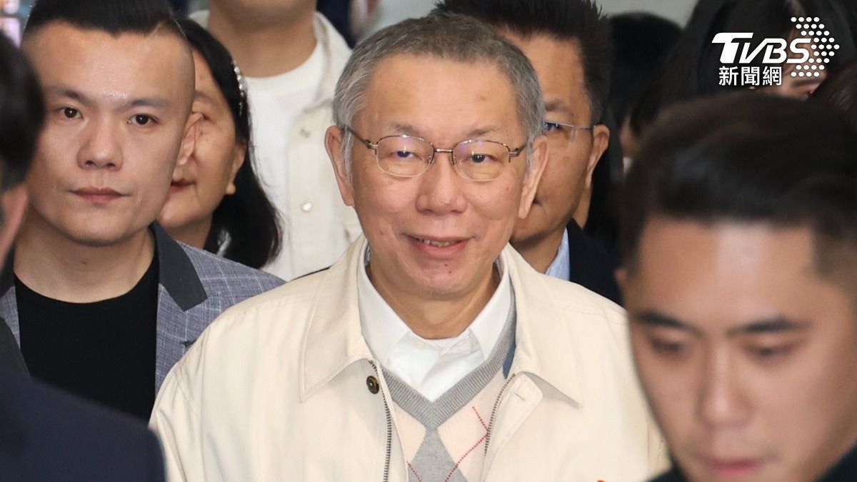 柯文哲涉貪遭起訴。（圖／潘建樺攝）