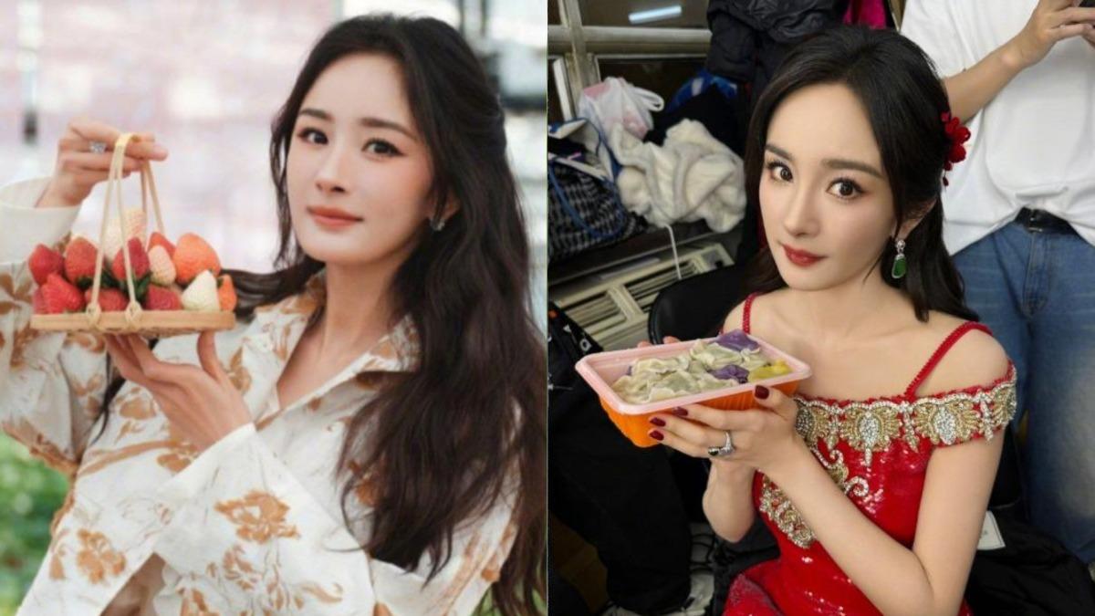 楊冪在近日傳出發燒咳嗽，但卻仍然堅持帶病上工的消息。（圖／翻攝自楊冪微博）