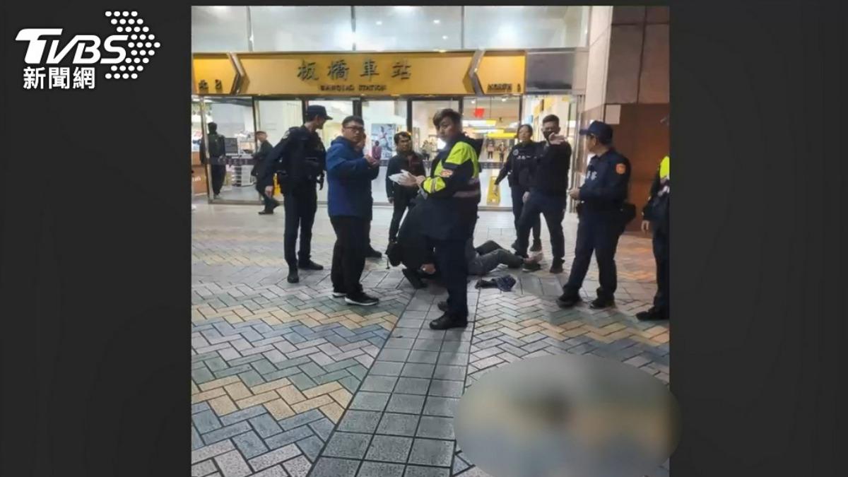 邱姓男子持美工刀襲警被壓制送辦，法院日前判處4年有期徒刑。（圖／TVBS資料畫面）