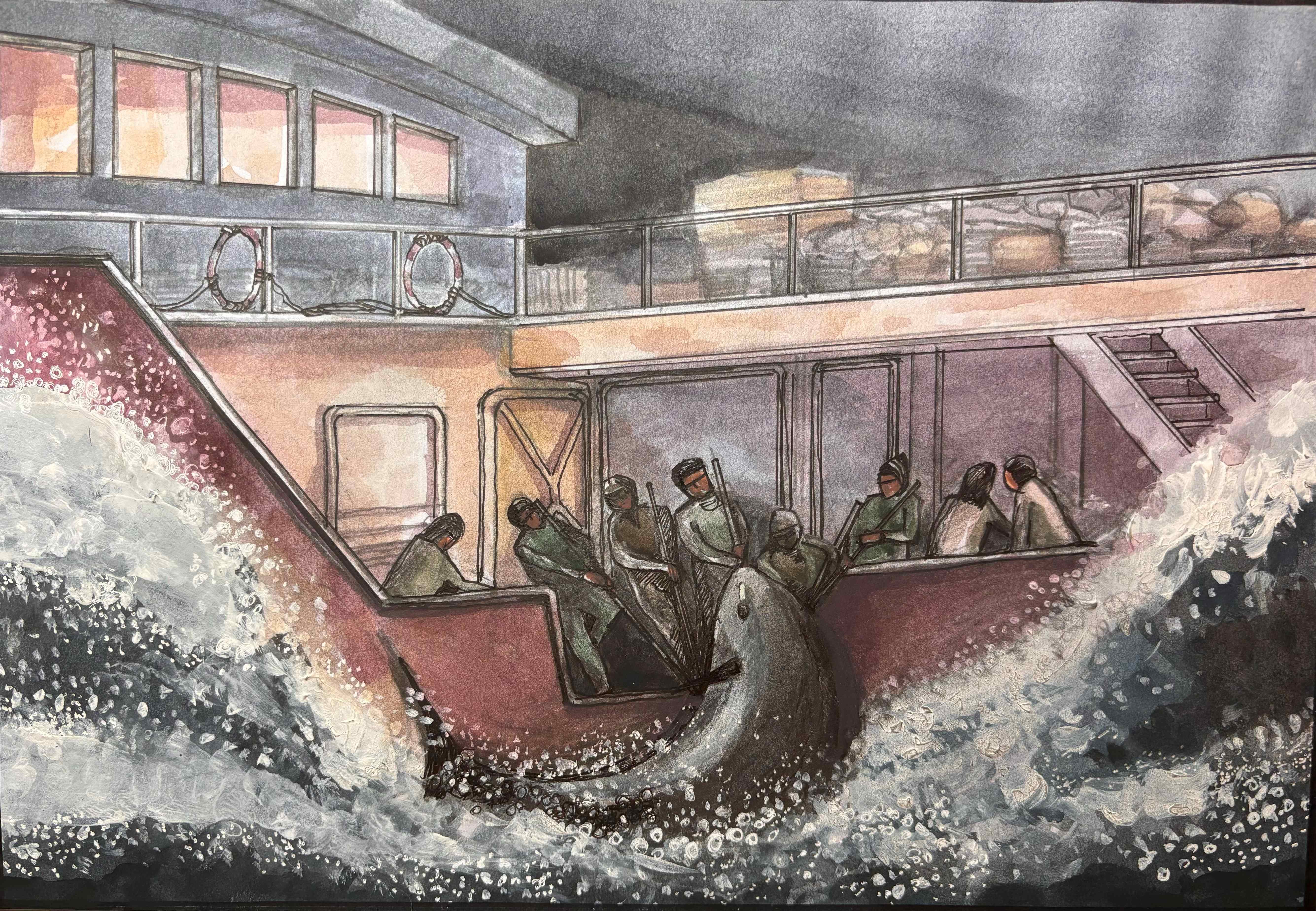 導演喇外.達賴為企劃案親手繪製圖。（圖／沃土影像提供）