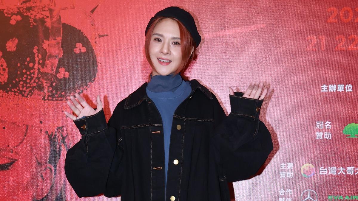 郭靜日前朝聖張惠妹大巨蛋演唱會，聽到〈身後〉時痛哭流涕。（圖／黃城碩攝）